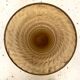 Large conical vase in opaque and wavy glass 20th century