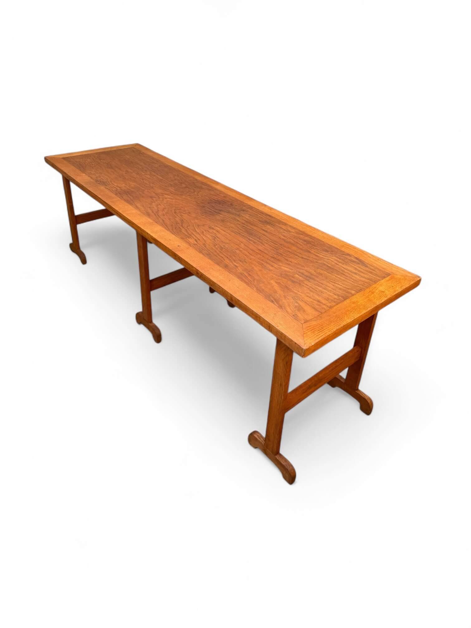 Large oak refectory table