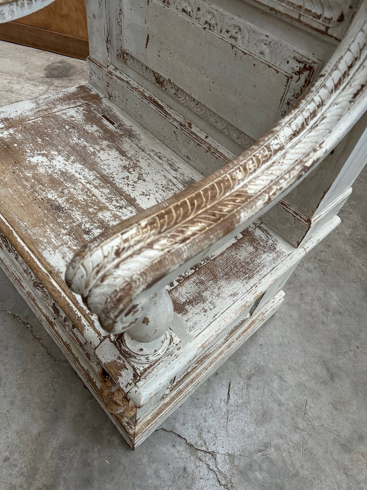 19th century church bench