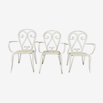 Set of 3 garden chairs