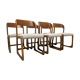 Set of 6 Baumann sleigh chairs from the 60s/70s