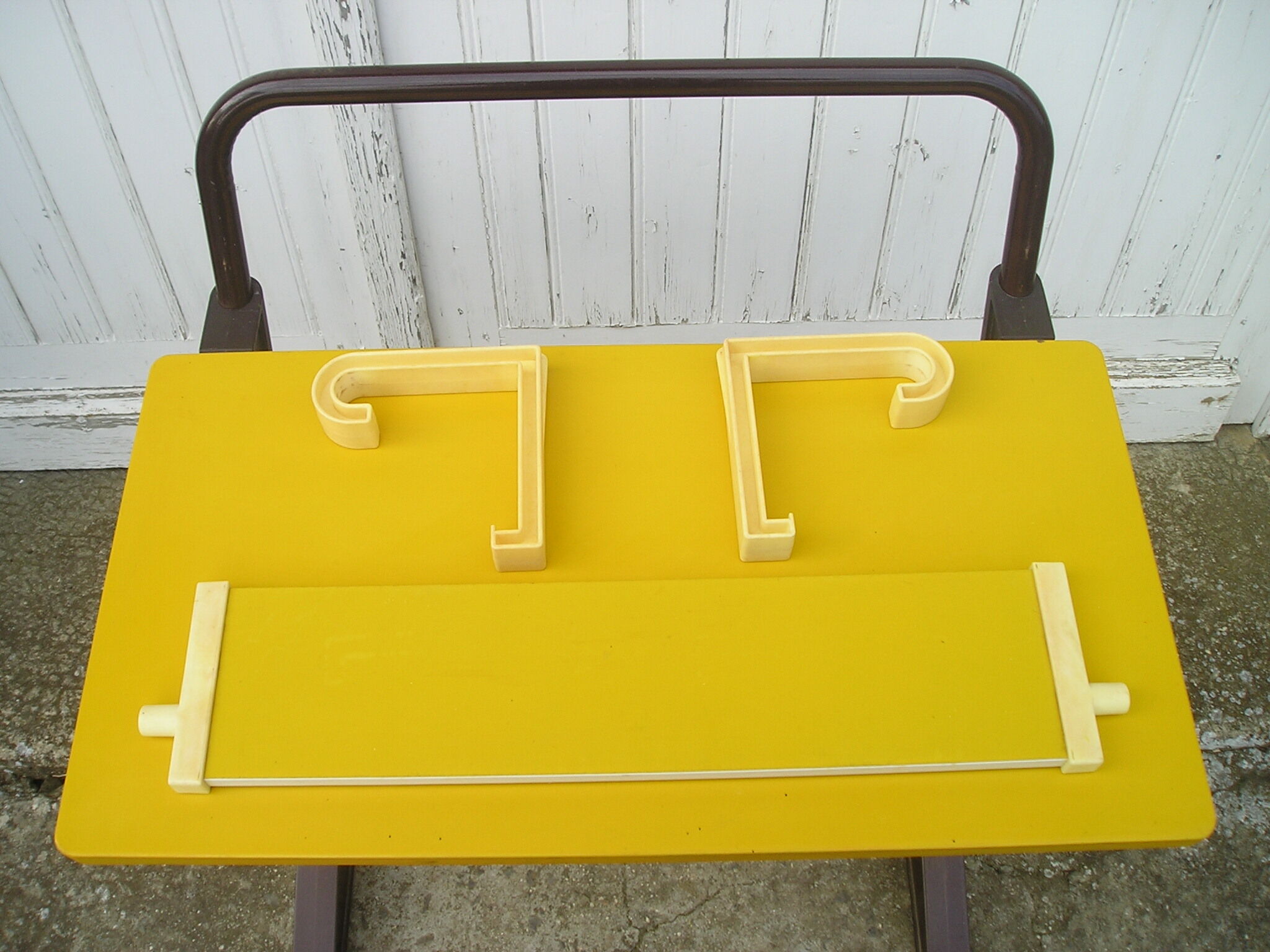 School desk and vintage chair