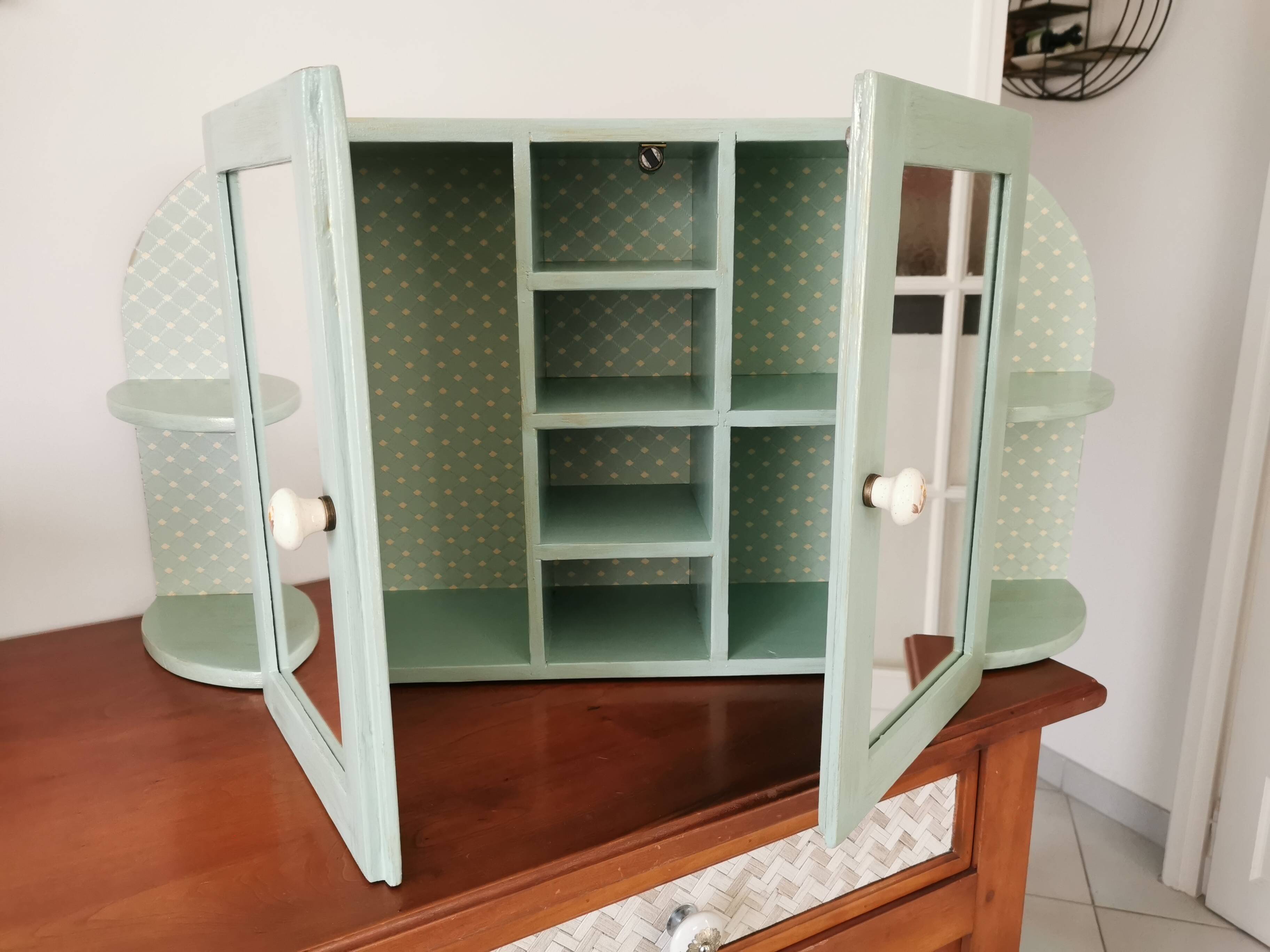 Wall shelf bathroom cabinet