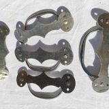 Vintage chrome drawer handle