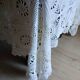 Dessus de lit ancien en crochet fait main