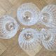 5 crystal stem glasses from Arques model Lady Diamond