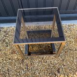 Brass side table