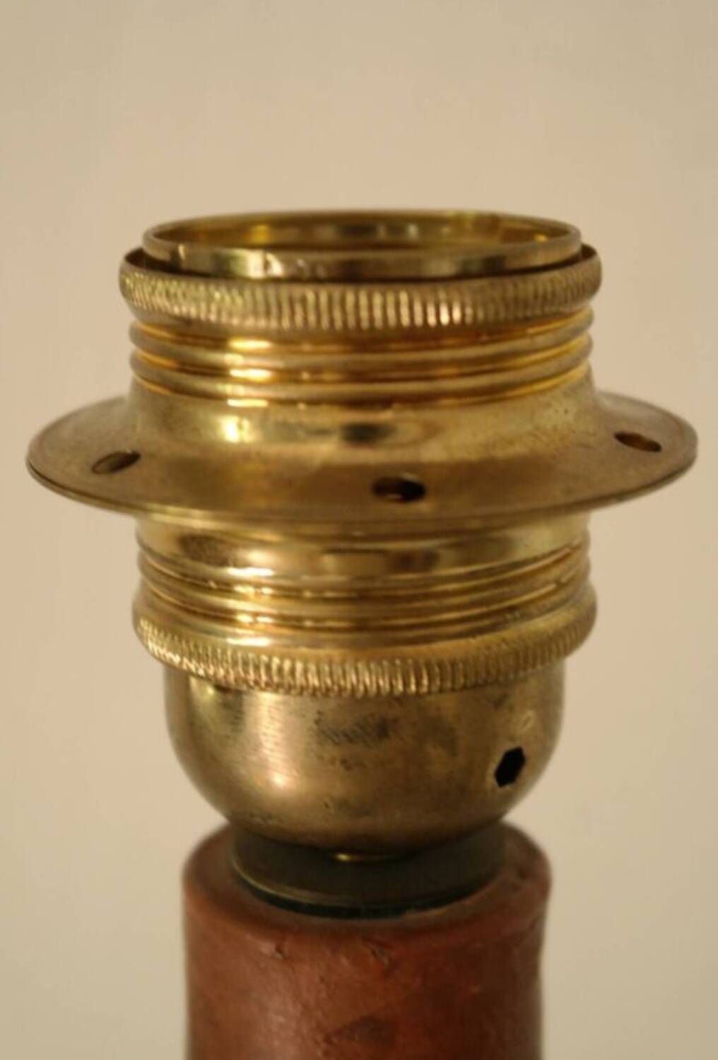 Vintage terracotta lamp base