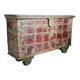 Indian wooden chest on wheel