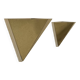 Pair of vintage geometric wall lights, Brass, France 1970