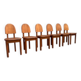 Vintage oak dining chairs by Wasa, 1990s