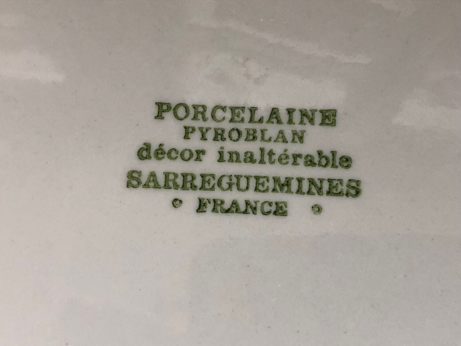 Porcelain dessert plates Sarreguemines