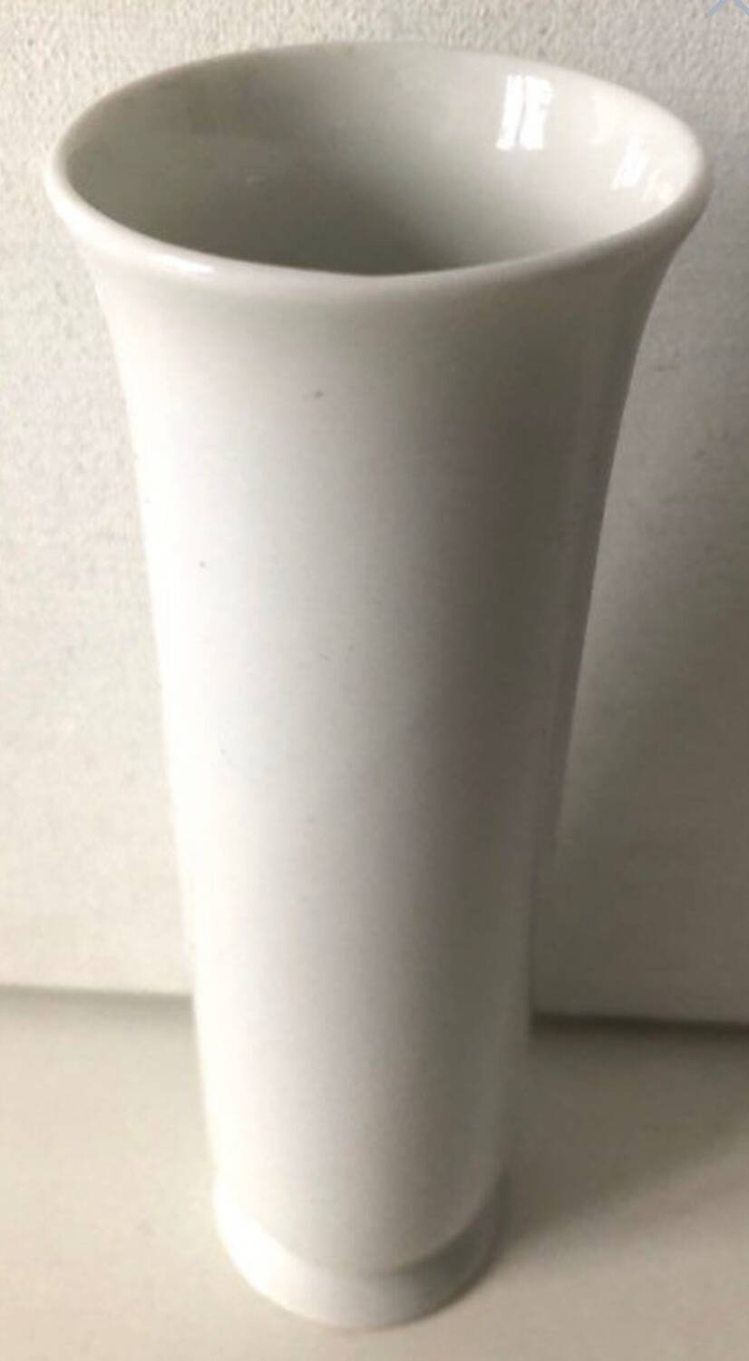 White Footed Vase