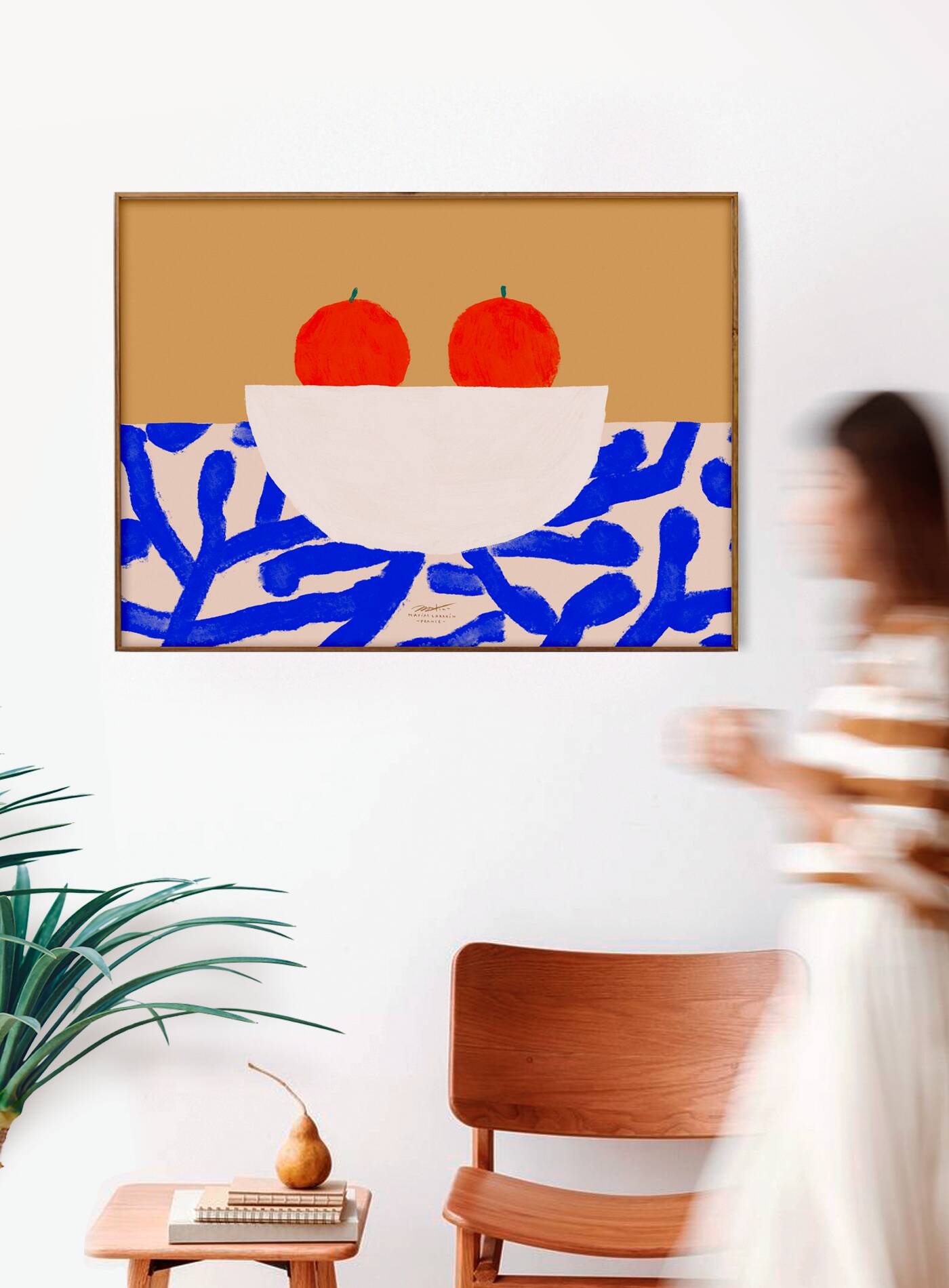 Wall poster with oranges - 70x50cm