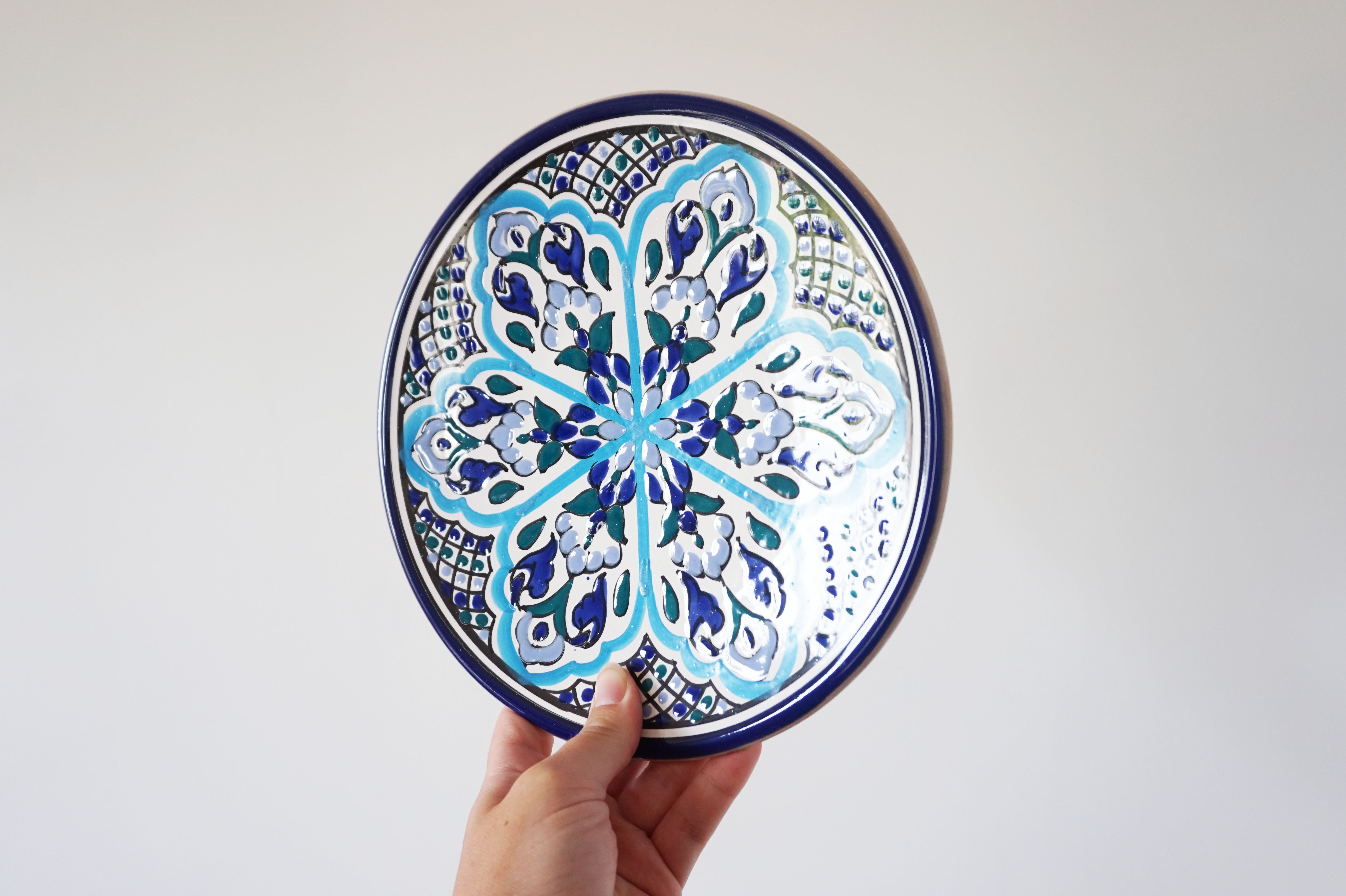 Spanish painted ceramic plate
