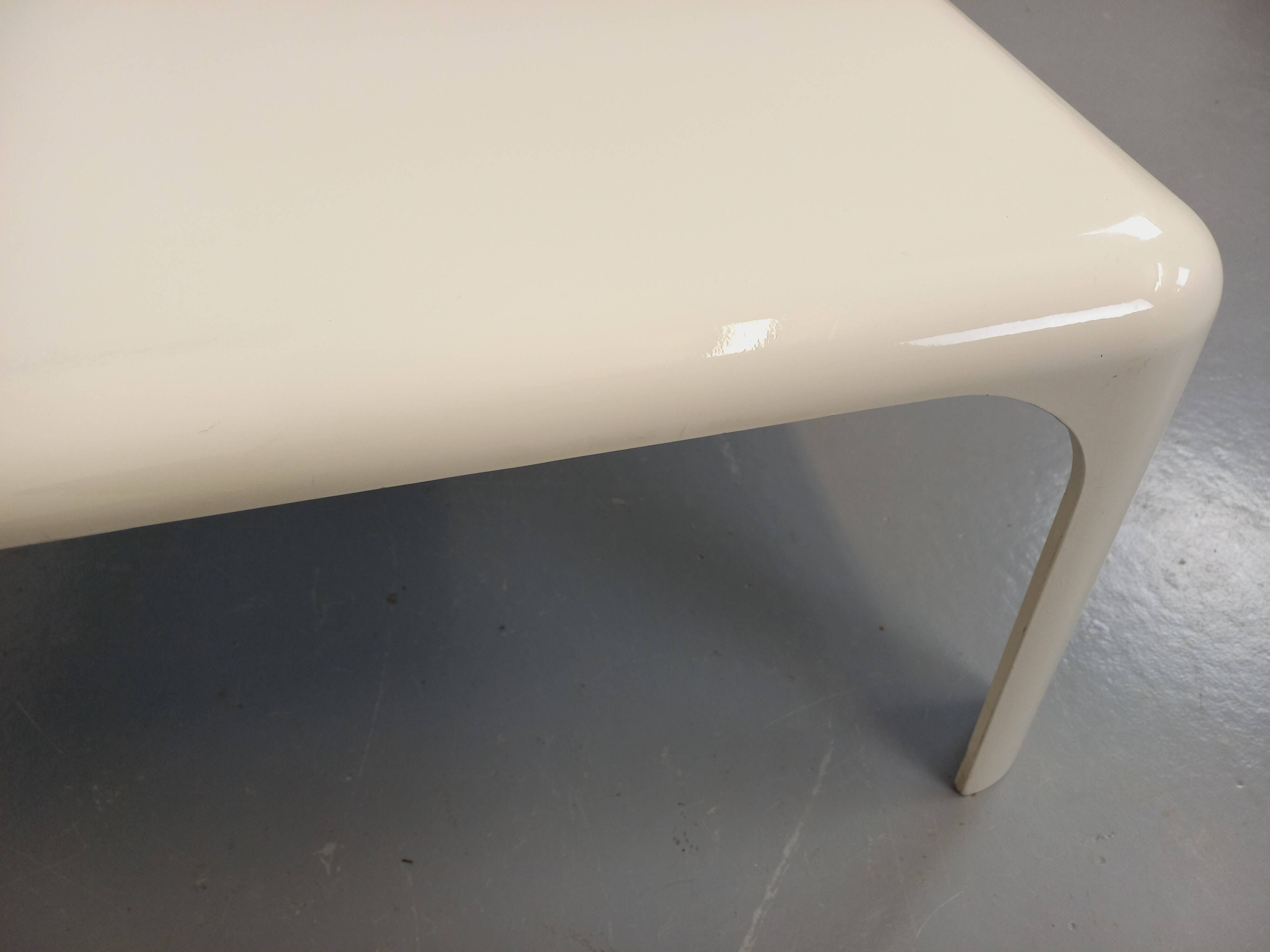 Vintage Italian Demetrio 70s Square Coffee Table by Vico Magistretti