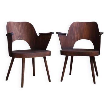 Dining Chairs by Lubomír Hofmann for TON, Model 1515, Beechwood, 1960s, Set of 2