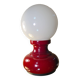 small vintage table lamp, vintage,, 1960 to 70,,, very beautiful red '26x12