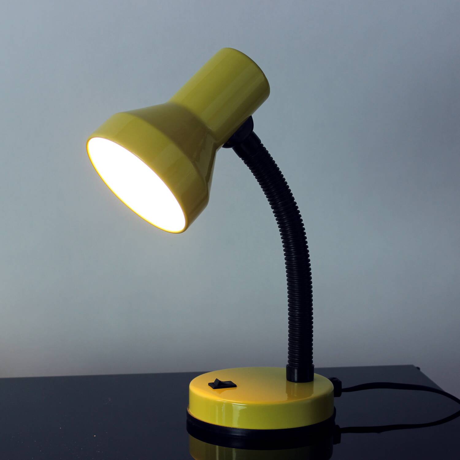 Yellow Rendi "Baby 2" Adjustable Desk Lamp, Czechoslovakia 1990s