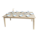 Rectangular table in raw wood