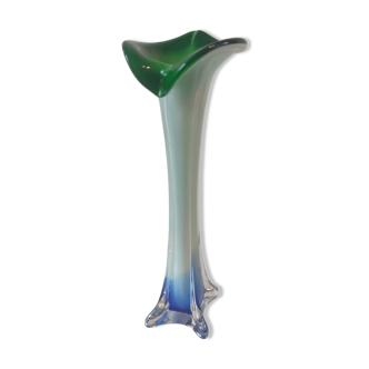 "Clothed" Soliflore Vase Italian Blown Glass.
