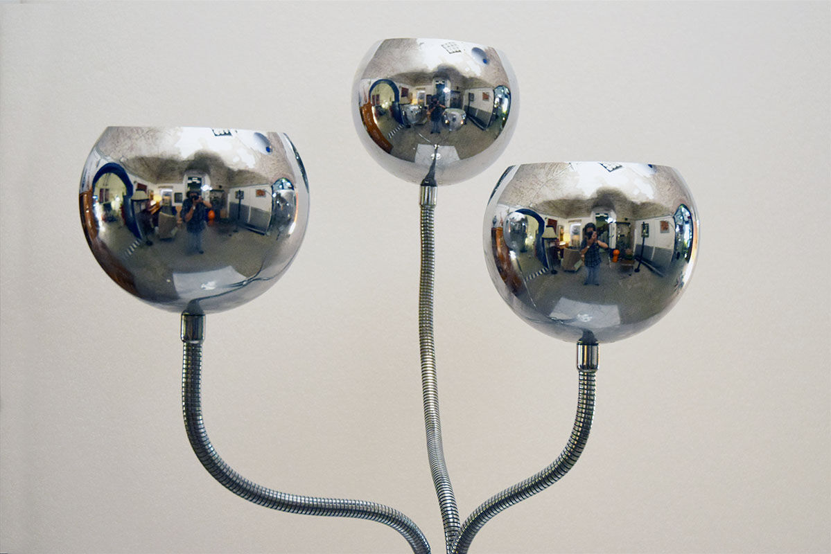 Goffredo Reggiani 1970's floor lamp with 3 lights