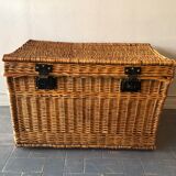 Old rattan trunk