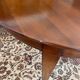 Table en bois ovale 6/8 personnes et 4 chaises art déco