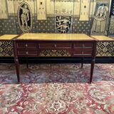 Louis XVI style mahogany flat desk