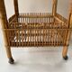Chariot de bar en bambou des années 1950 - 1960