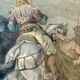 Old orientalist painting, Sebastia, after David Roberts 20th century