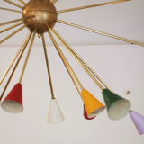 Sputnik multicolored chandelier