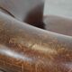 English style sheep leather club chair finished with decorative nails