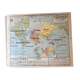Old school map No.22/22bis Planisphere / French Union Vidal-Lablache - Armand Colin