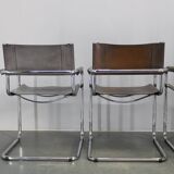 Set of four Bauhaus cantilever armchairs by Mart Stam, Italy