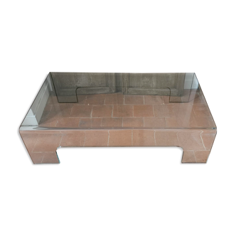 Tempered glass coffee table