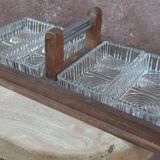 Art Deco ramekin holder, server or aperitif tray