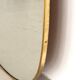 Miroir italien en laiton, 1950