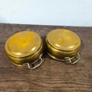 2 jardinières en laiton