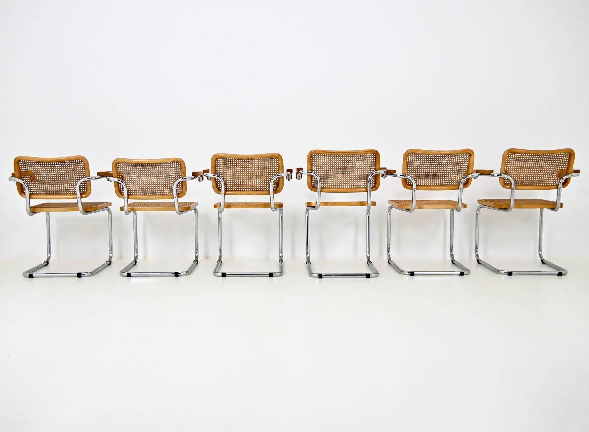 Set of 6 dining chairs Style B32 by Marcel Breuer