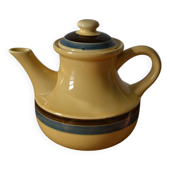 Cafetière vintage jaune paille Gien modèle "Djerba"