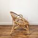 fauteuil en rotin vintage