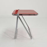 Bureau pliable platone rouge par giancarlo piretti pour anonima castelli, 1970