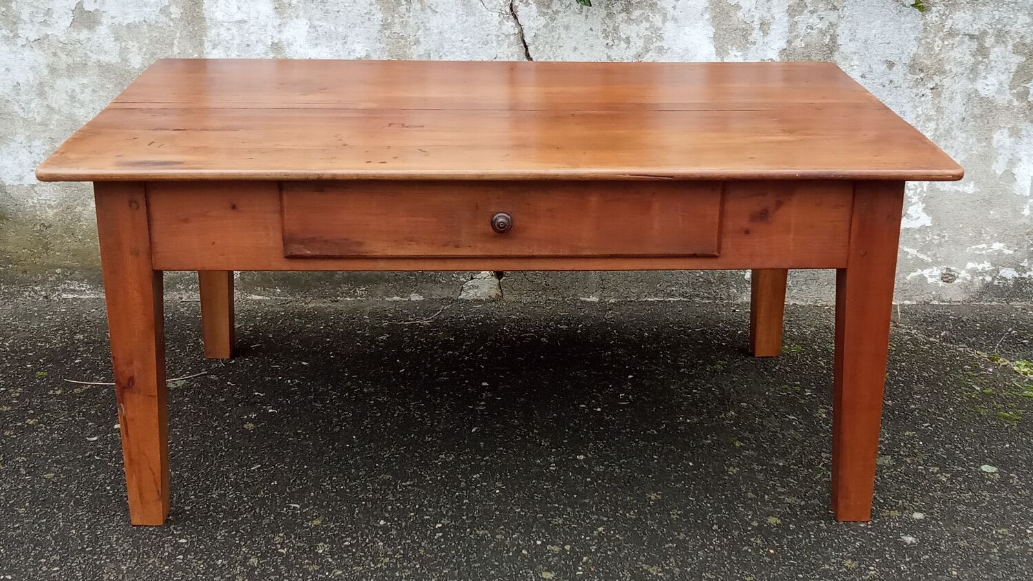 Cherry wood coffee table