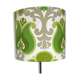 Abat-jour Chardon vert H30 D35 - tissu vintage