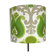 Abat-jour Chardon vert H30 D35 - tissu vintage