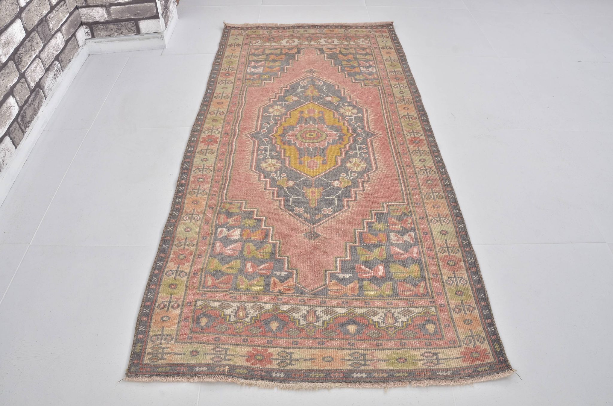 Floral Vintage Handknotted Area Rug sku 2466