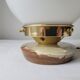 Onyx lamp and opaline wall lamps
