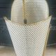 Metal umbrella stand with rigitulle and brass from the 1950s.