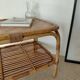 Vintage rattan coffee table from the 70s - organic lines, Riviera spirit.